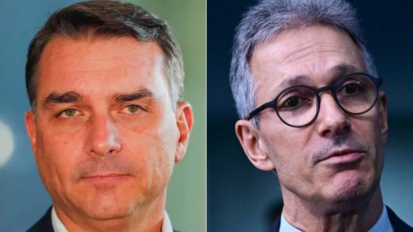 Após críticas, Zema faz aceno a Flávio Bolsonaro e fala em apoio no 2º turno da eleição
