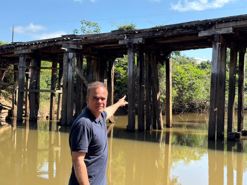 Alan Queiroz reforça pedido para construção de ponte sobre o Rio Muqui em Alvorada
