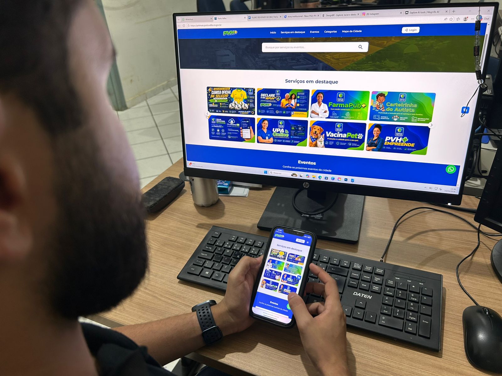 Prefeitura amplia acesso aos serviços municipais com a plataforma PVH+
