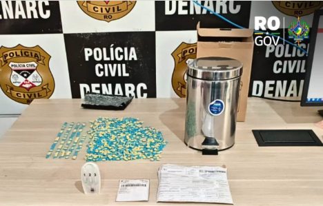 Operação integrada apreende mais de mil comprimidos de ecstasy em Porto Velho