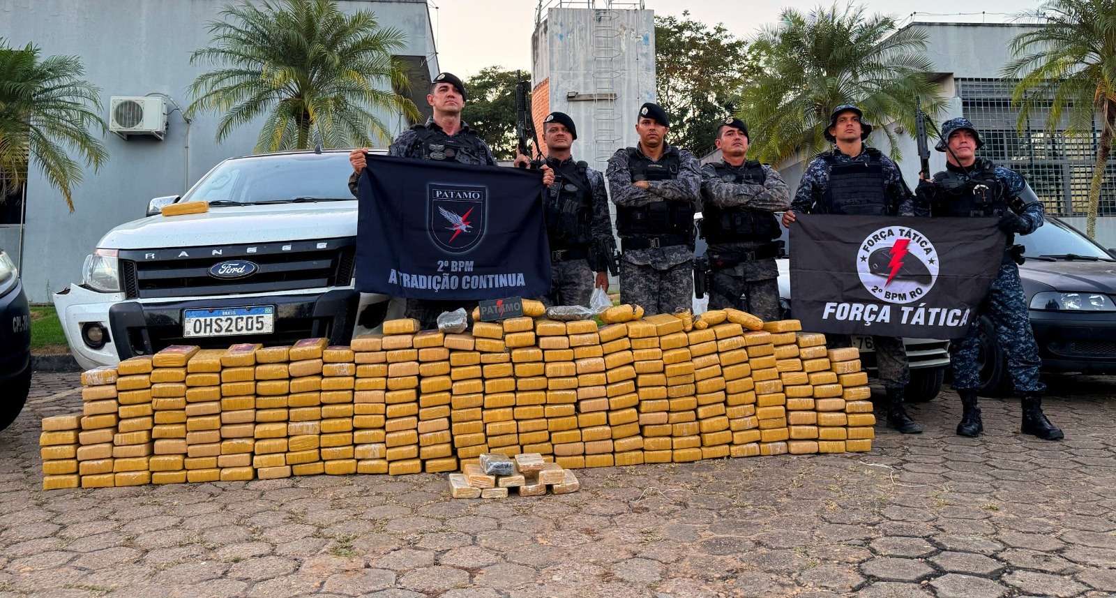 PM fecha o cerco ao tráfico e apreende mais de 276 Kg de entorpecentes