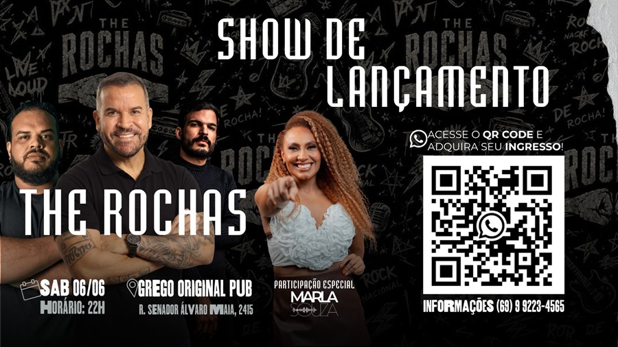 Banda The Rochas faz show de lançamento neste sábado (6), em Porto Velho