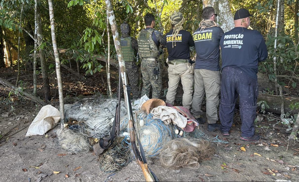 Operação fecha o cerco a crimes ambientais e apreende arsenal no Rio Guaporé