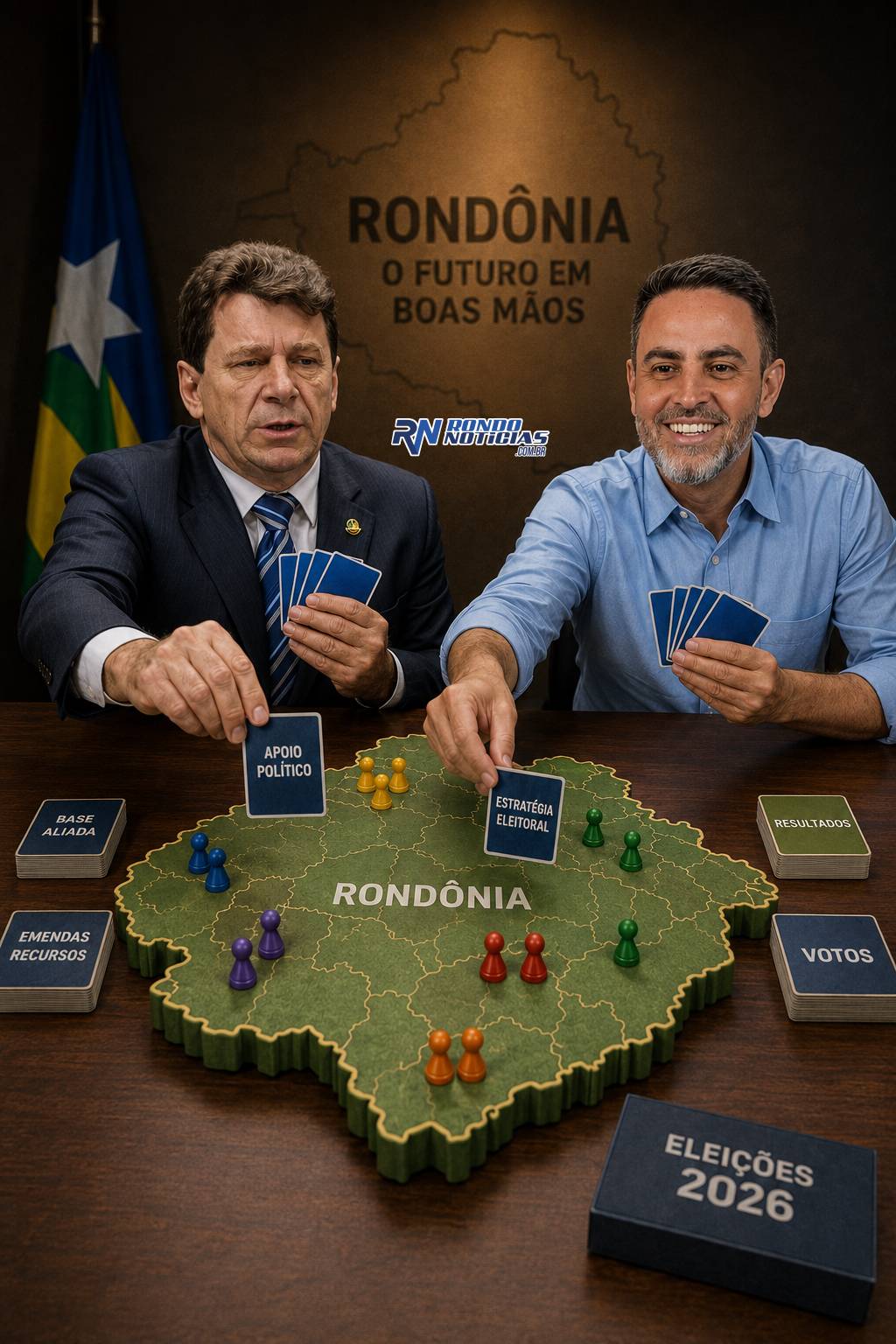 Cassol e Léo Moraes devem ditar o ritmo das eleições majoritárias de 2026 em Rondônia