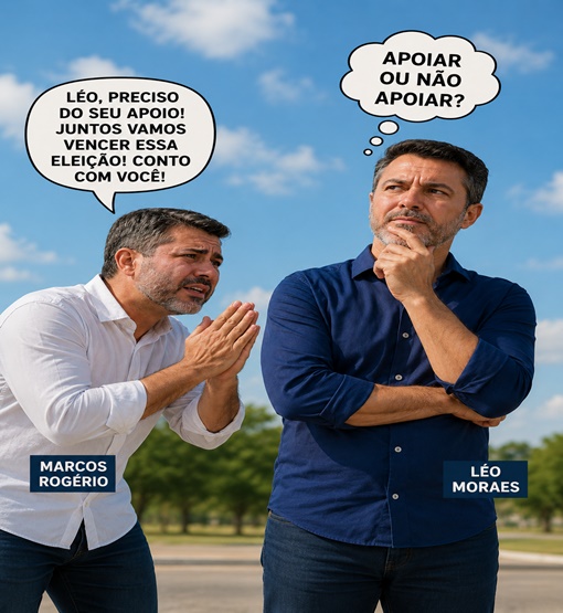 Léo Moraes freia empolgação e deve evitar mergulho fundo na campanha de Rogério
