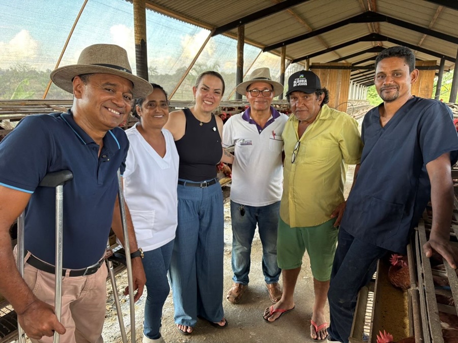 Cláudia de Jesus visita Granja Oliveira e reforça apoio à agricultura familiar em Ji-Paraná