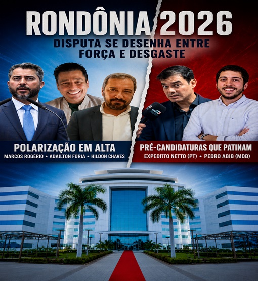 Pré-candidaturas de Abib e Netto patinam e as de HIldon, Fúria e Rogério polarizam em Rondônia