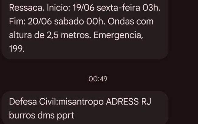 Após possível ataque hacker, Defesa Civil envia alerta a celulares de 4 estados: "Misantropia"