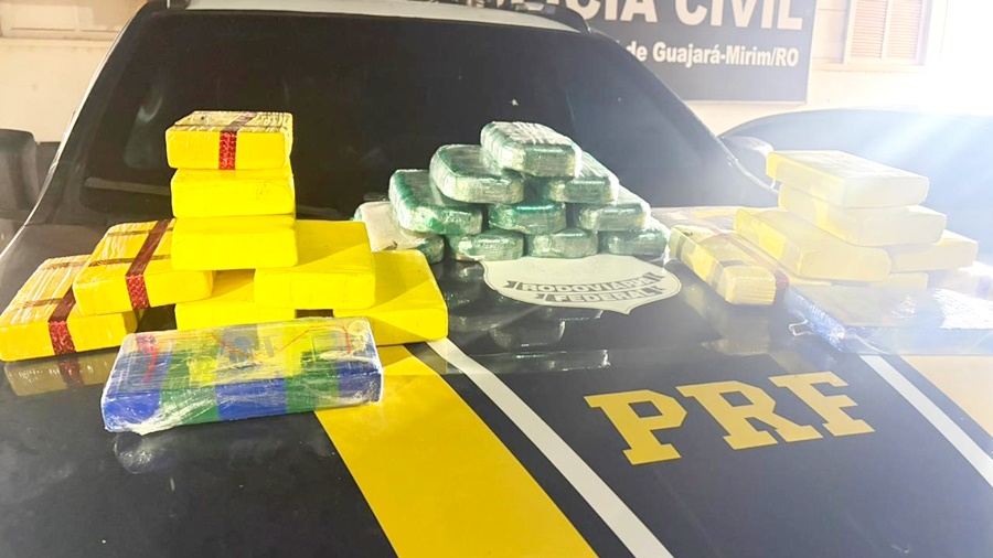 Passageiro é preso com 28 quilos de drogas durante fiscalização da PRF em RO