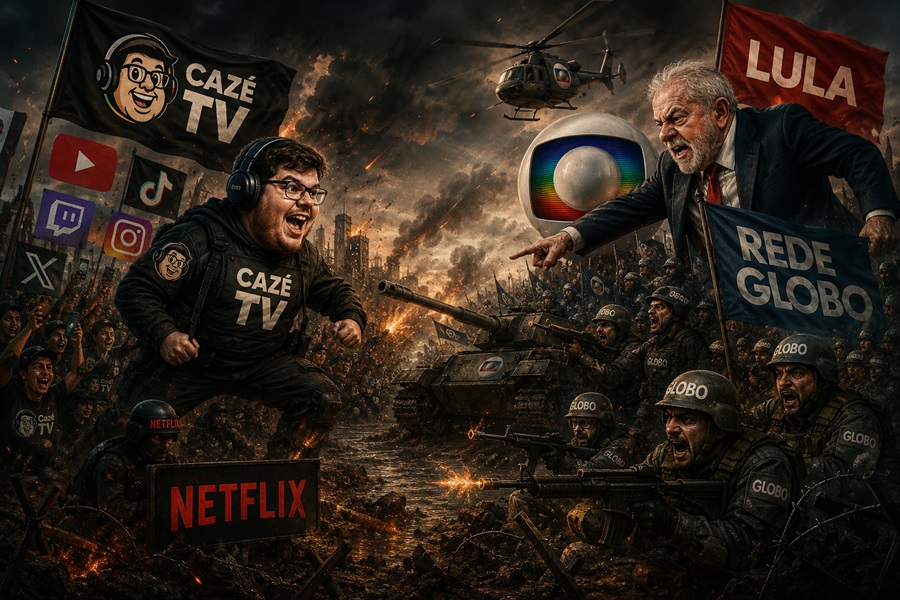 Investigação contra CazéTV escancara atuação do governo Lula contra concorrentes da Globo