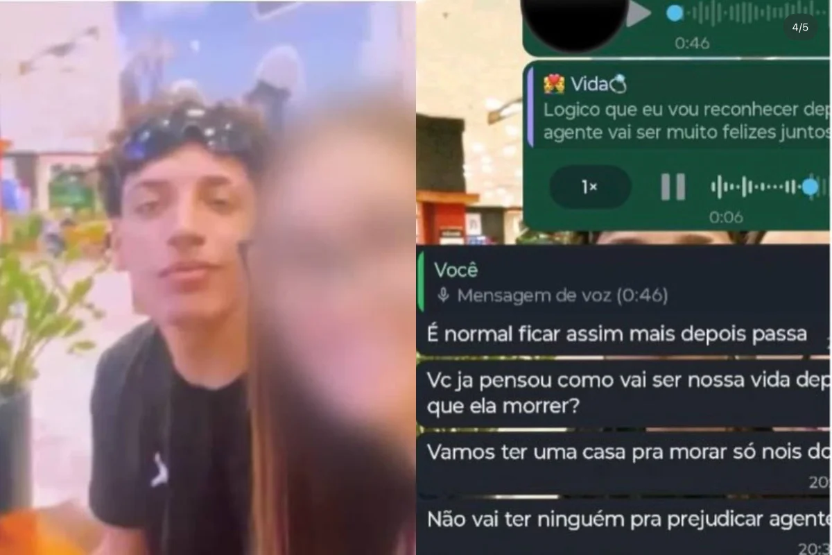 Prints expõem plano de filho e namorada para matar mãe por herança, revela investigação
