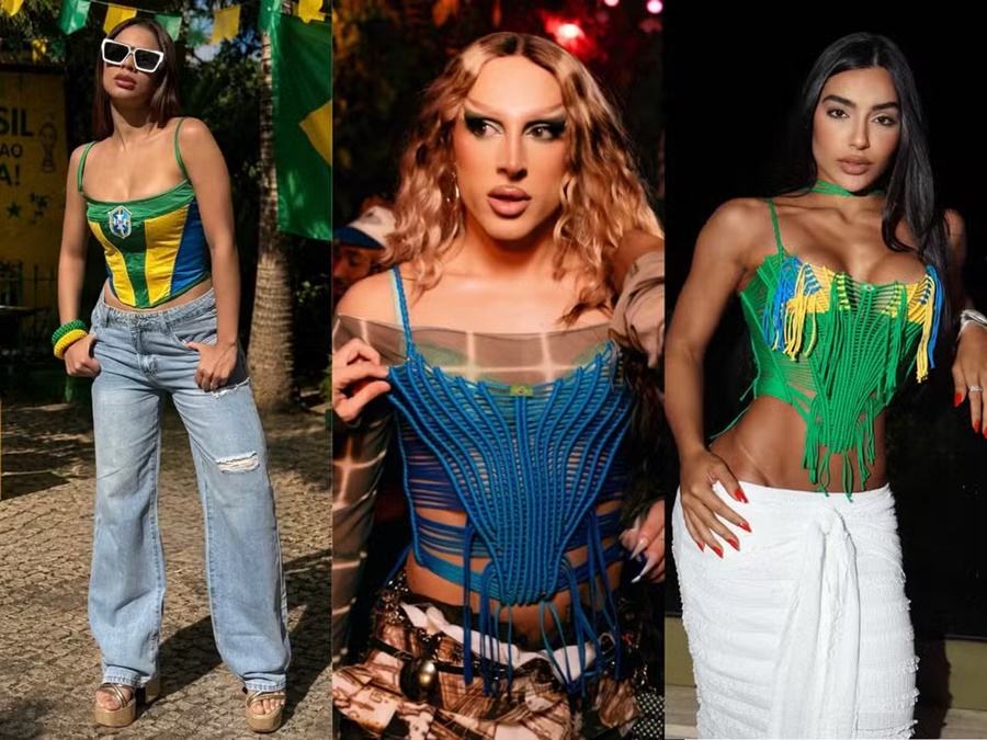 Designer de Rondônia viraliza com corsets da Copa usados por Lexa, Adriane Galisteu e outros famosos