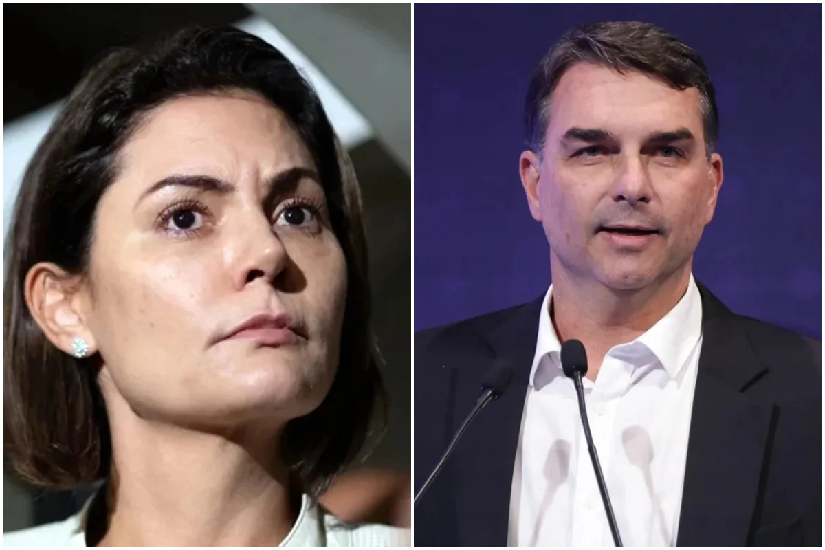 Flávio Bolsonaro rebate indireta de Michelle: “Única relação com Vorcaro é o filme do meu pai”