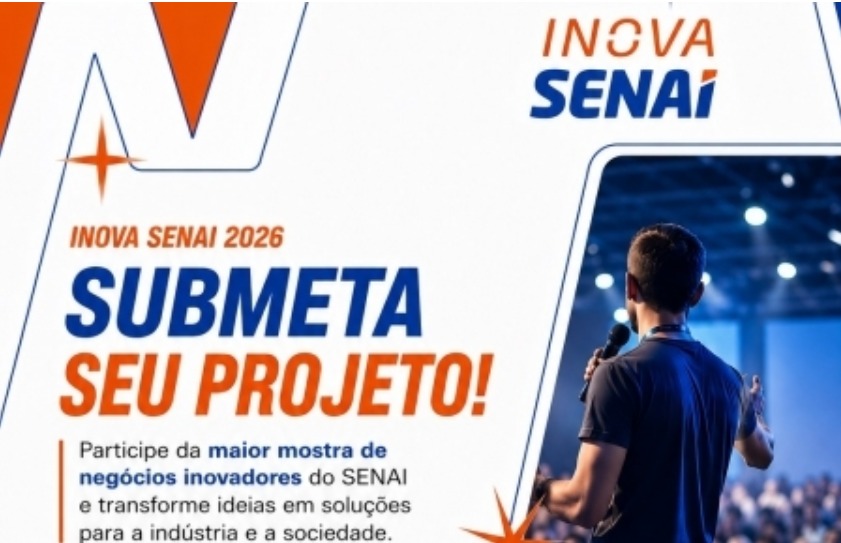 Inova SENAI está com inscrições abertas até dia 21 de agosto
