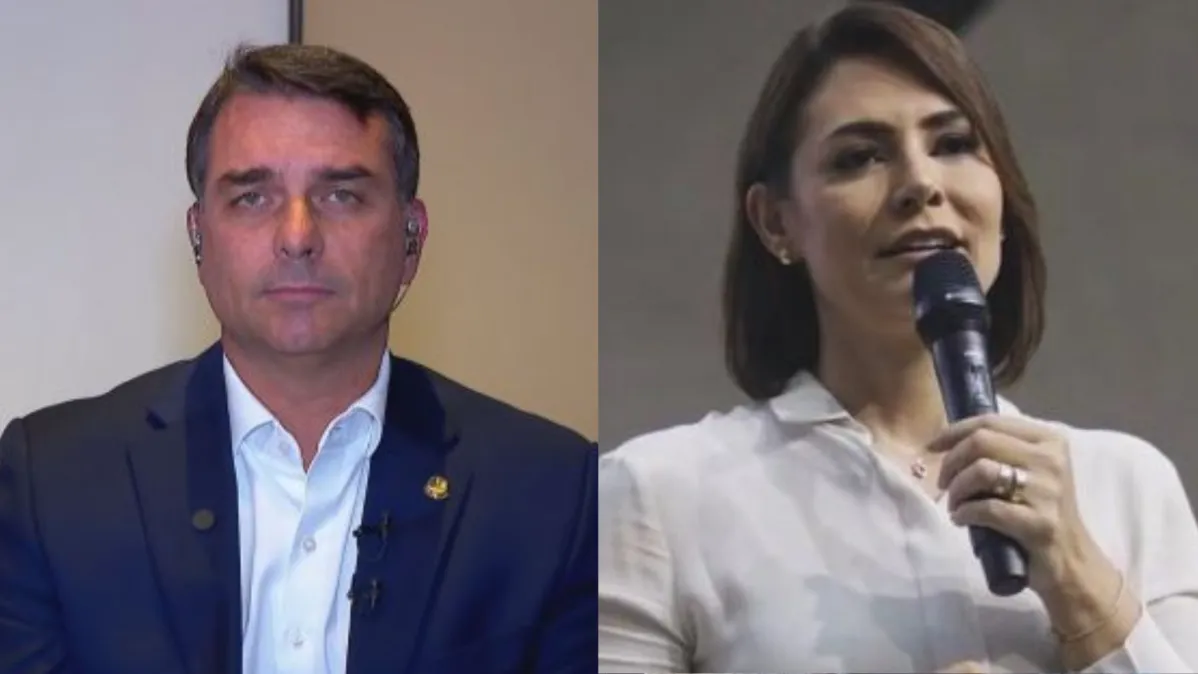 Flávi Bolsonaro pede desculpas a Michelle e faz convite para "caminharem juntos"
