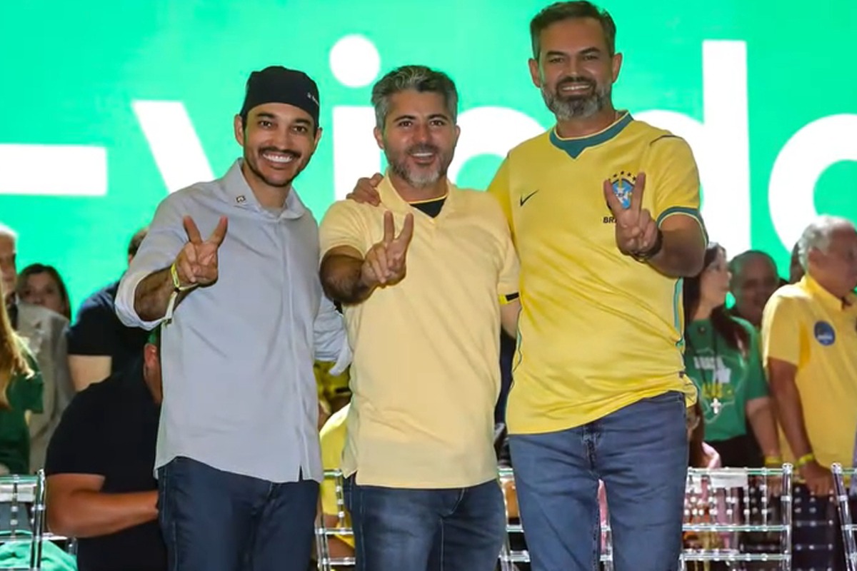 Marcos Rogério, Scheid e Máximo lançam candidatura de Flávio Bolsonaro à Presidência