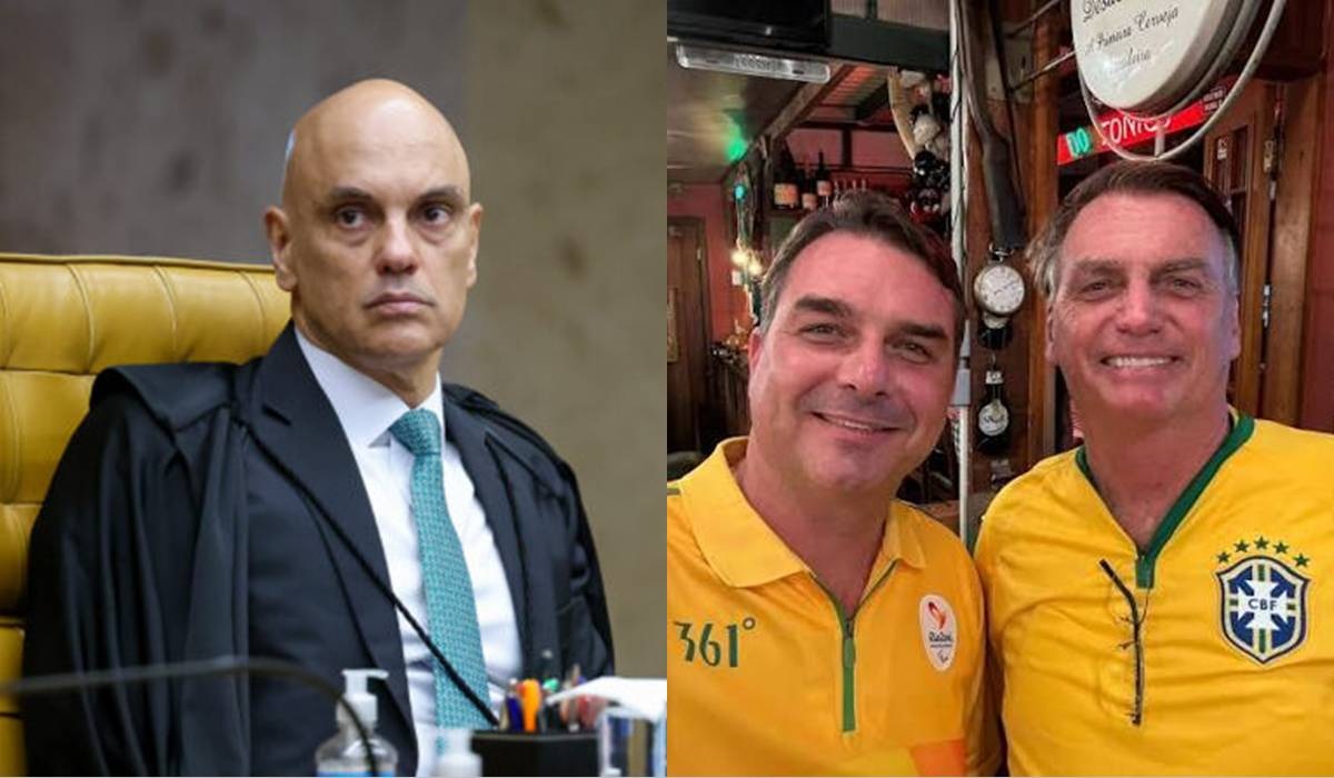 Em despacho polêmico, ministro Moraes cria armadilha para Flávio e Jair Bolsonaro 