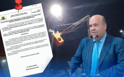 Vereador Dr. Júnior Queiroz acompanha reparo na iluminação pública do bairro Ulisses Guimarães