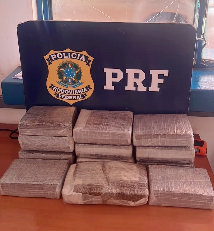 Passageiro é preso com mais de 12 kg de cocaína e skunk escondidos em malas na BR-425