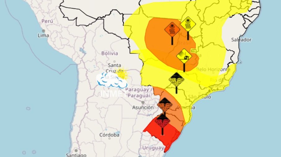 Ciclone traz ventos de 100 km/h em SP e risco de tornado no Sul: "Alerta vermelho"
