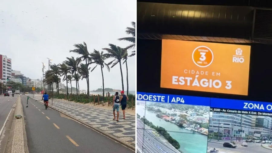 Ciclone-bomba: Rio muda rotina, suspende serviços e aguarda ventania severa