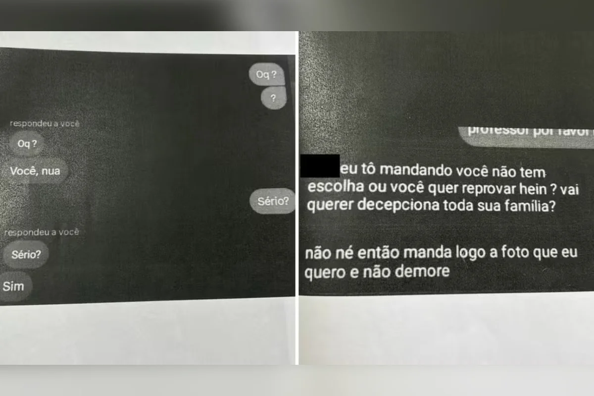 Professor é investigado por exigir fotos íntimas a adolescente: “Quer reprovar?”