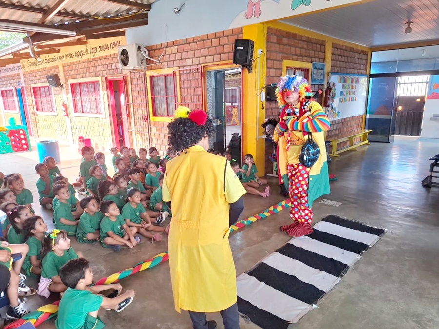 Detran-RO leva educação para o trânsito a crianças de escola municipal em Porto Velho
