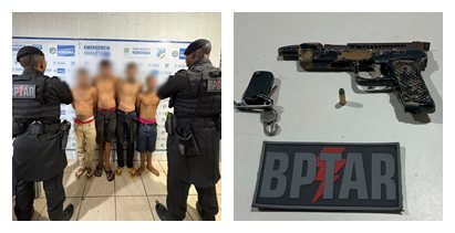 Acusados de sequestro são presos pelo BPTAR em Porto Velho
