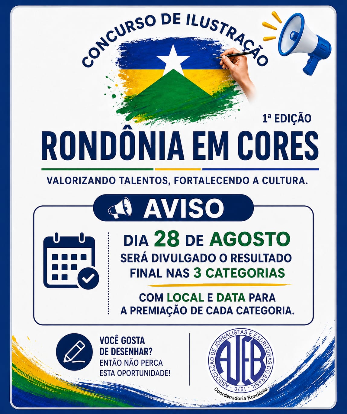 Concurso de Ilustração de Rondônia reúne inscritos de diferentes municípios do estado
