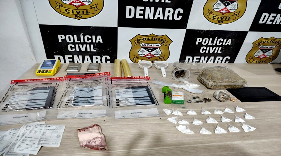 Irmãos são flagrados com skunk, cocaína, oxi e haxixe na zona Norte de Porto Velho