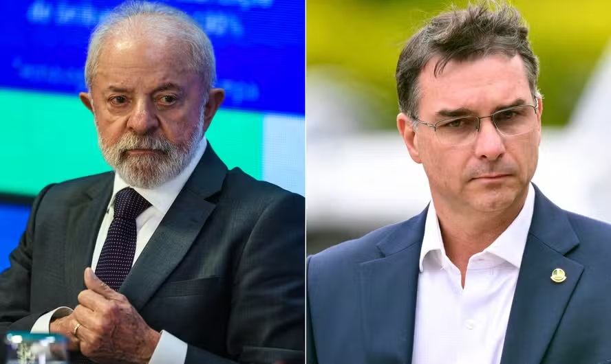 Flávio Bolsonaro diz que pesquisa interna já o coloca à frente de Lula: "Virada na disputa "