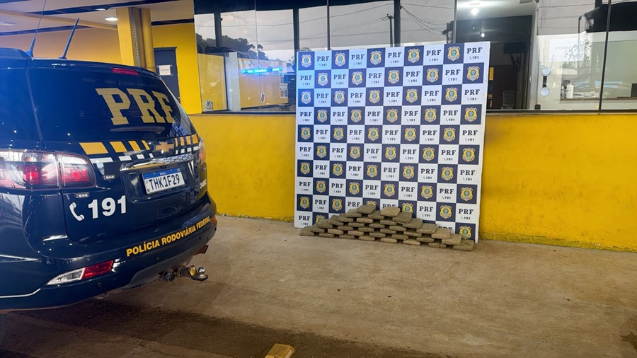 PRF apreende quase 40 kg de skunk escondidos em carro na BR-364 em Rondônia
