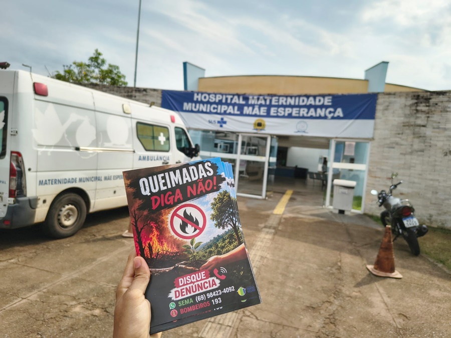 Campanha contra queimadas leva orientações às UBS e UPAs de Porto Velho