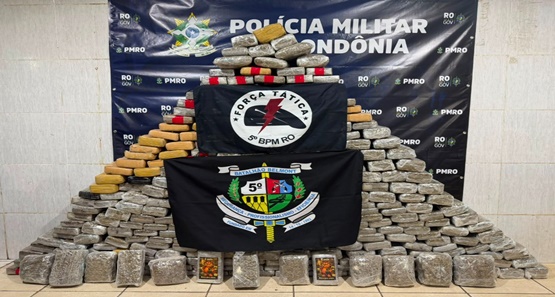 Força Tática apreende 345 tabletes de maconha e prende dupla em Porto Velho