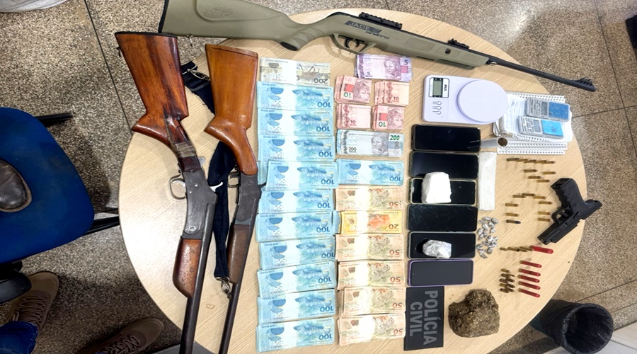 Operação contra homicídio acaba com mulher feita refém e apreensão de quase R$ 19 mil em Nova Mamoré