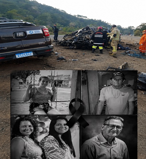 Identificadas as cinco vítimas de acidente com veículo da Saúde na BR-364