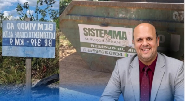 Vereador Dr. Júnior Queiroz garante caçamba de lixo para moradores da Cidade Alta