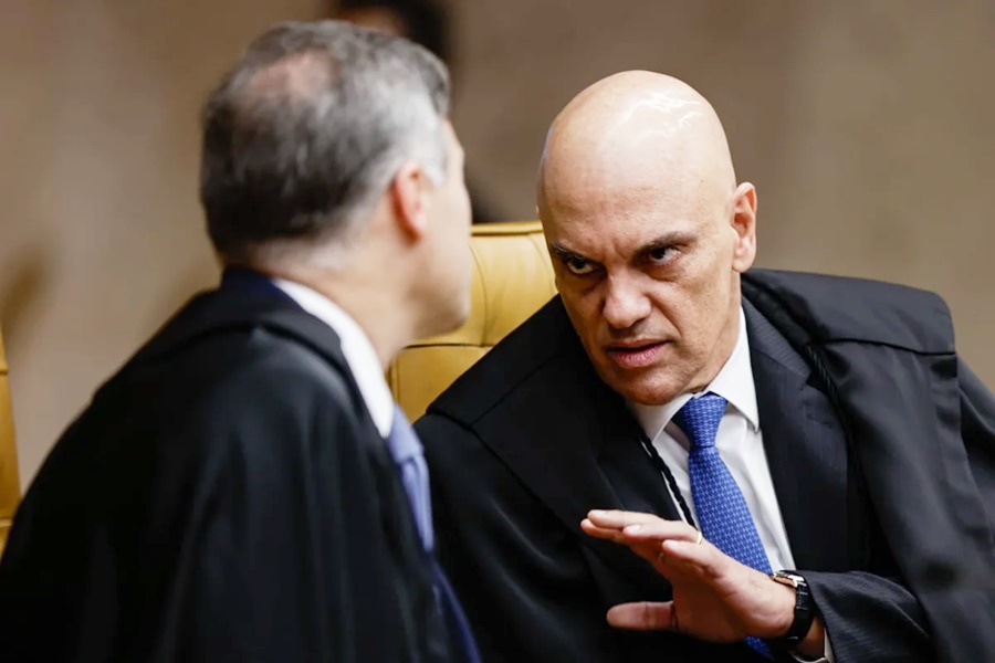 Alexandre de Moraes e Mendonça batem boca e quase chegam às vias de fato no STF
