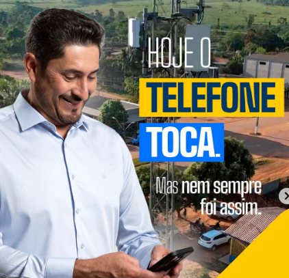 Márcio Pacele destaca funcionamento de torre de telefonia em Nova Califórnia