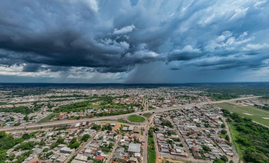 Rondônia entra em área de tempestades com previsão de chuva nas próximas 24 horas