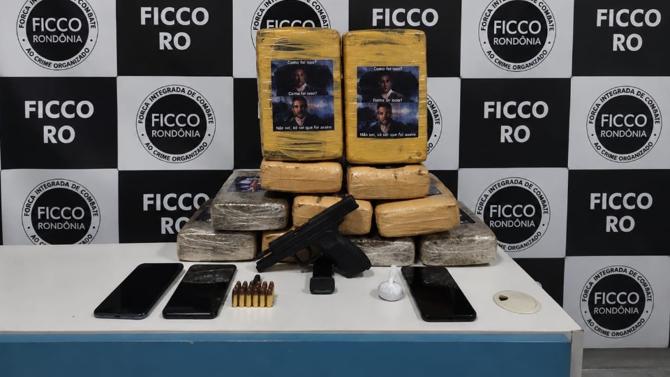 FICCO prende três homens e apreende 11 kg de maconha e pistola em Porto Velho