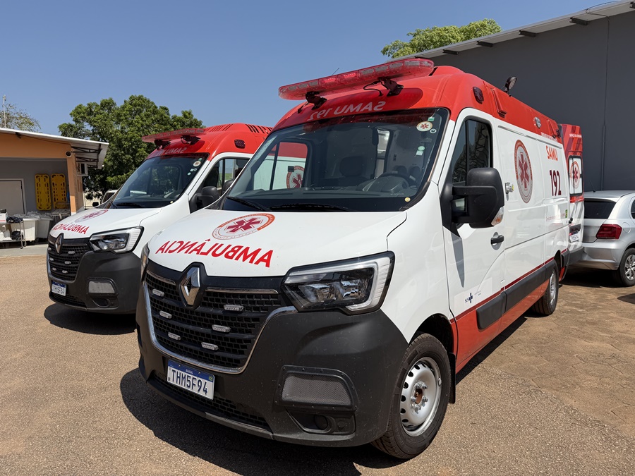 Novas ambulâncias reforçam estrutura do SAMU em Porto Velho