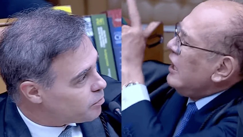 "Não aponte o dedo para mim", diz André Mendonça a Gilmar Mendes durante julgamento