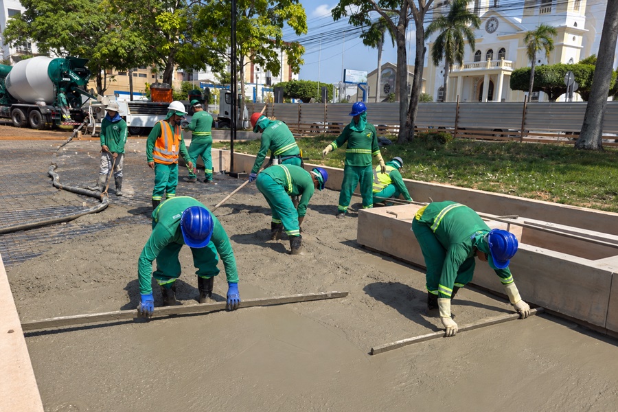 Praça João Nicolleti avança para nova etapa de revitalização em Porto Velho