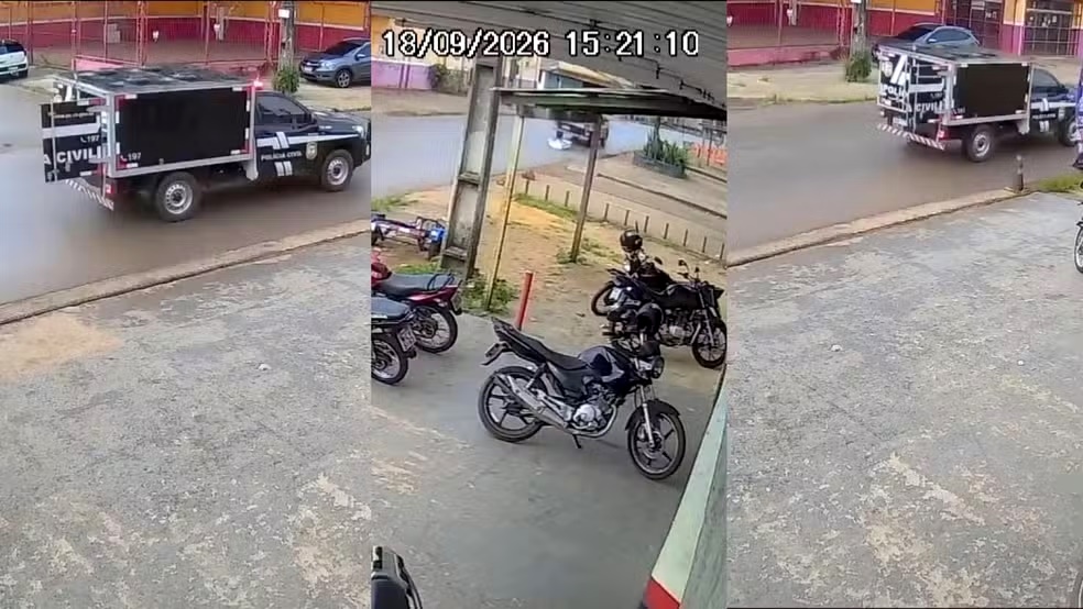 Corpo cai de carro do IML em plena rua durante transporte em Porto Velho