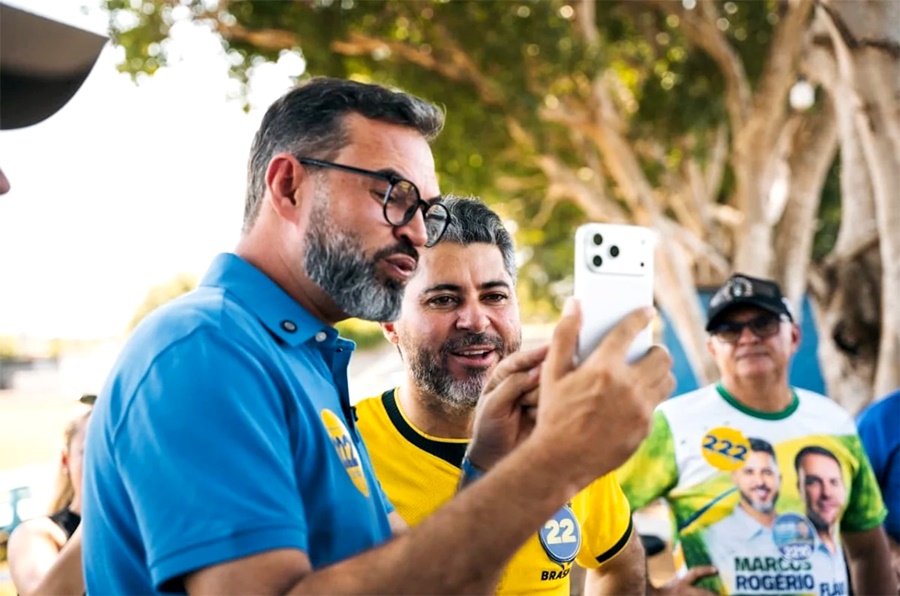 Em Rio Crespo, Bruno Scheid reforça campanha de rua ao lado de Marcos Rogério