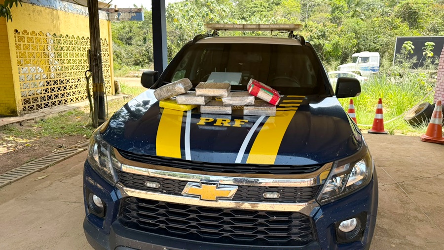 Passageiro é preso com 8 kg de drogas em táxi na BR-364 em Porto Velho