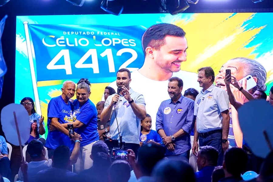 No 7 de Setembro, Célio Lopes lança campanha a deputado federal