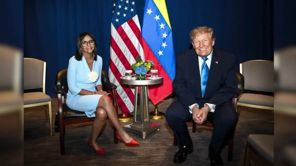 Donald Trump diz que conversou com Delcy Rodríguez sobre eleições na Venezuela
