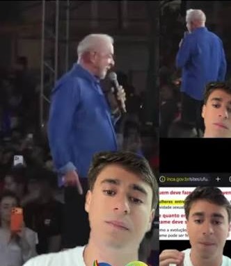 "Errado e nojento", diz Nikolas Ferreira após fala de Lula sobre "toque" em mulheres 